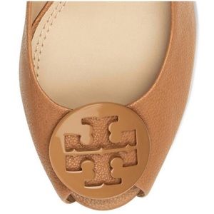 Tory Burch Melanie Peep Toe Tan